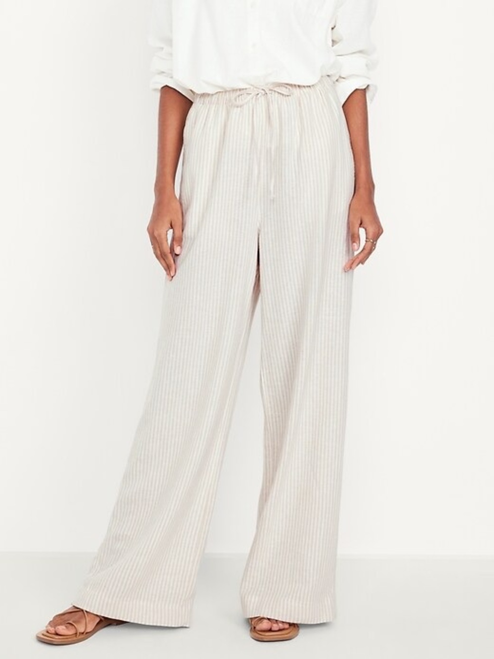 Striped Linen Pants